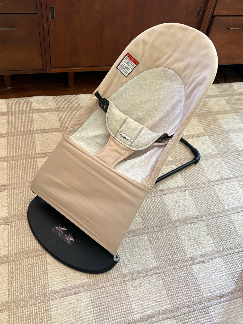 Baby Bjorn Bouncer in cream / gray